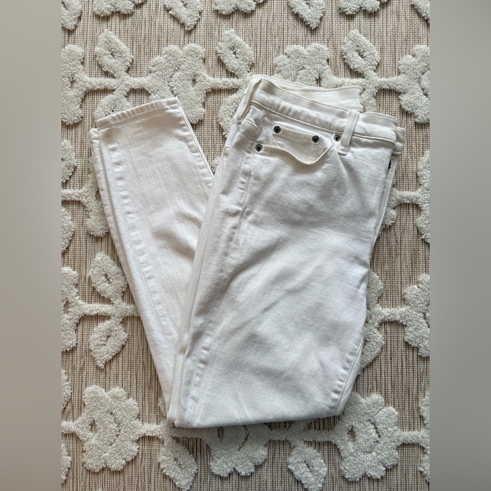 J.Crew White Toothpick Jeans Size 30